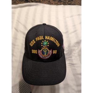 USS PAUL HAMILTON DDG 60 The Corps US Black Baseball Cap One Size